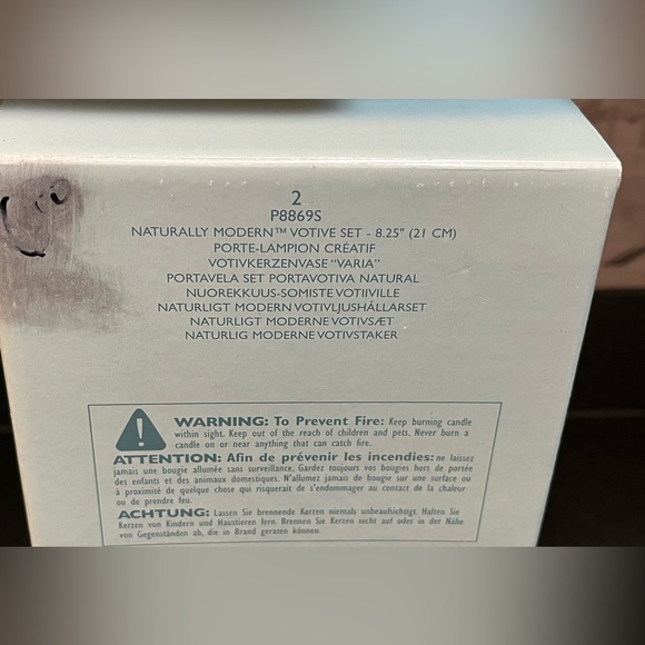 🕯 NIB Partylite Naturally Modern Votive Set 8.25” P8869S - Picture 4 of 7